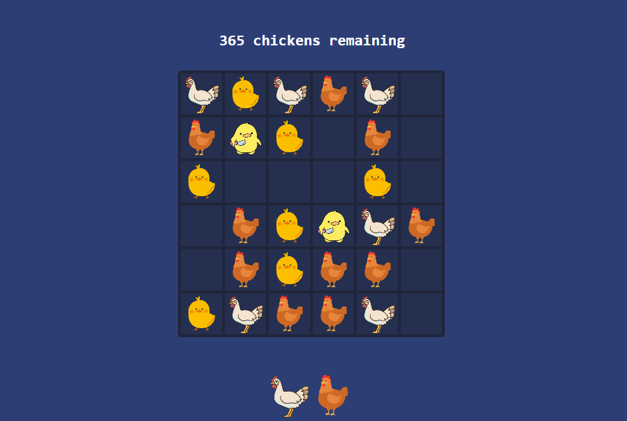 How to play 368 chickens